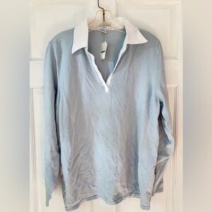 NEW VINTAGE CASUAL CORNER SWEATER WITH COLLAR